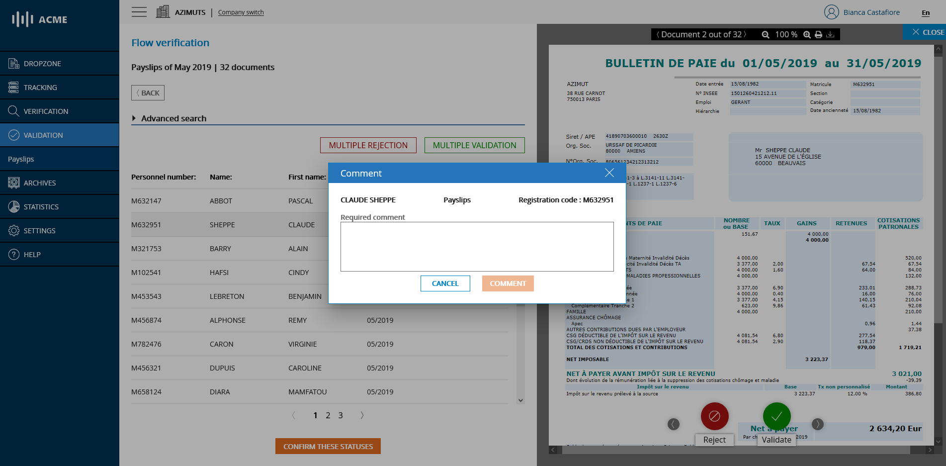 Request for reason for refusal