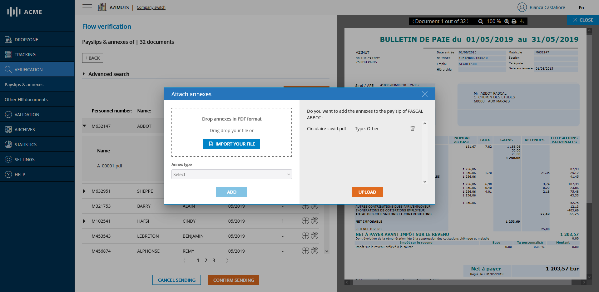 List of annexes ready to be added