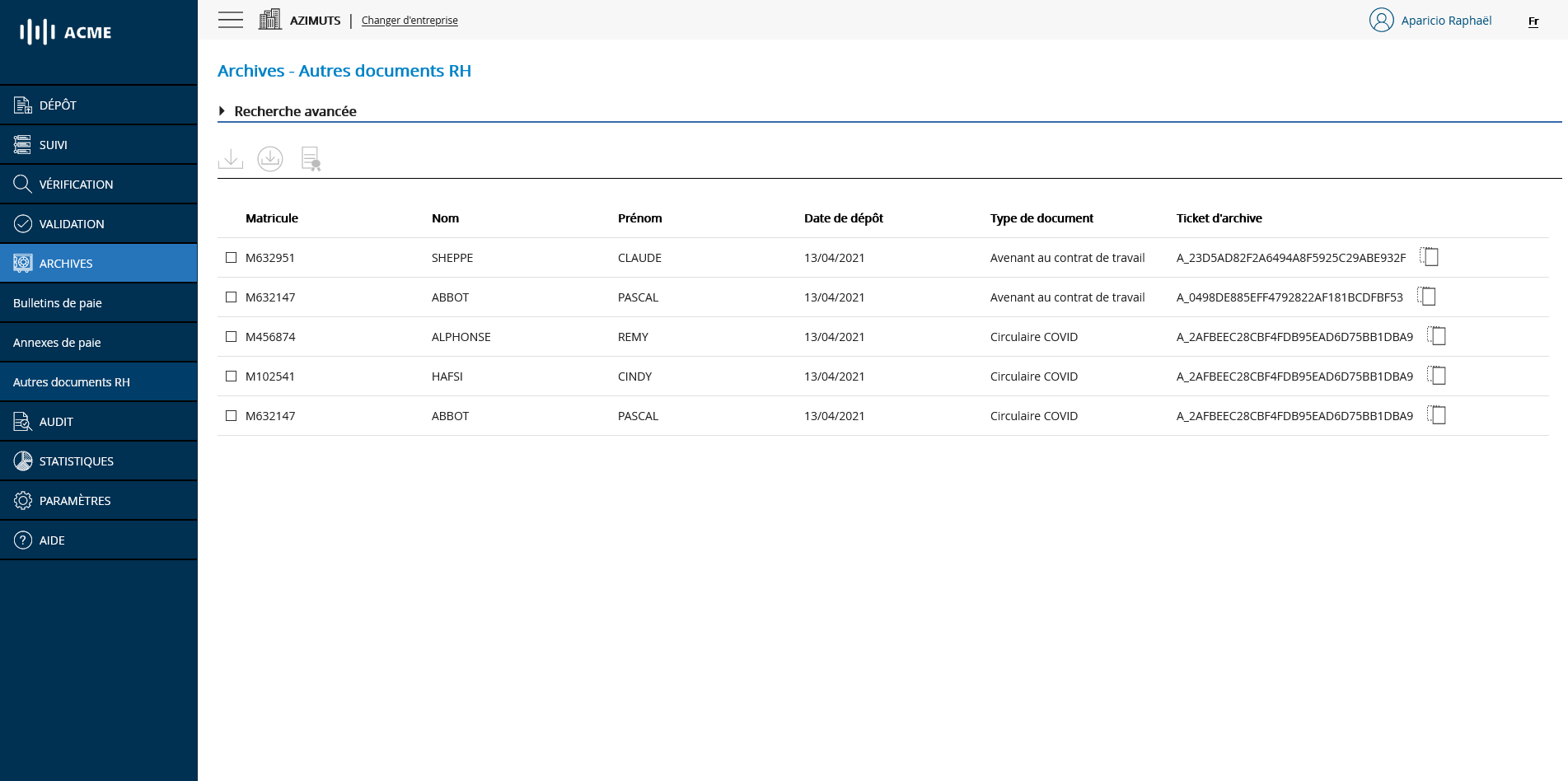Archives Autres documents RH