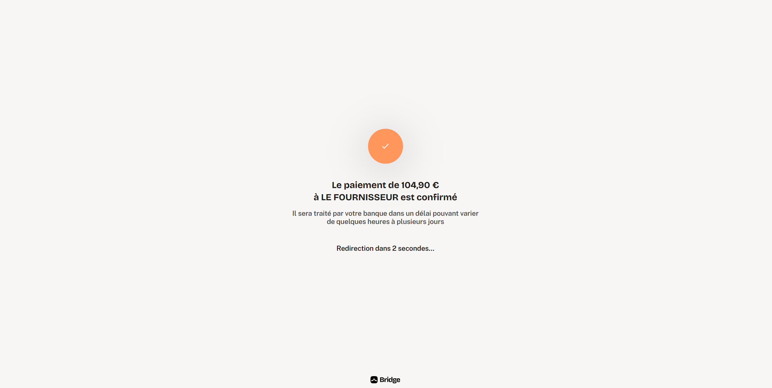 Page de vérification - refus
