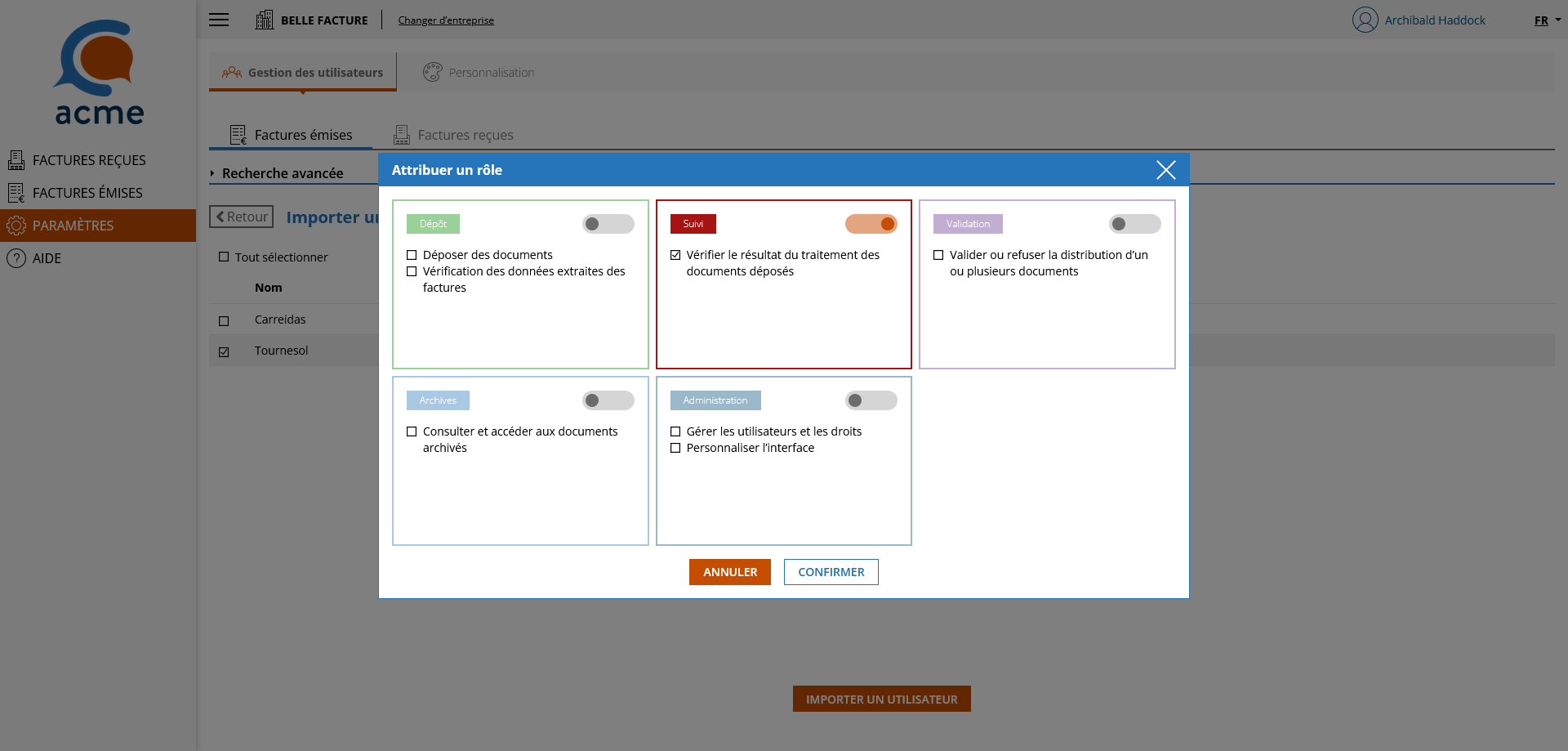Email d'activation compte local